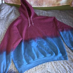 SOLD purple & blue ombré oversized hoodie